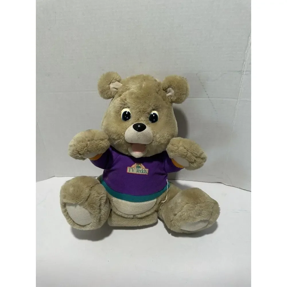 VINTAGE 1993 T.V. TV TEDDY INTERACTIVE PLUSH BEAR ONLY RUXPIN toy shoot the moon
